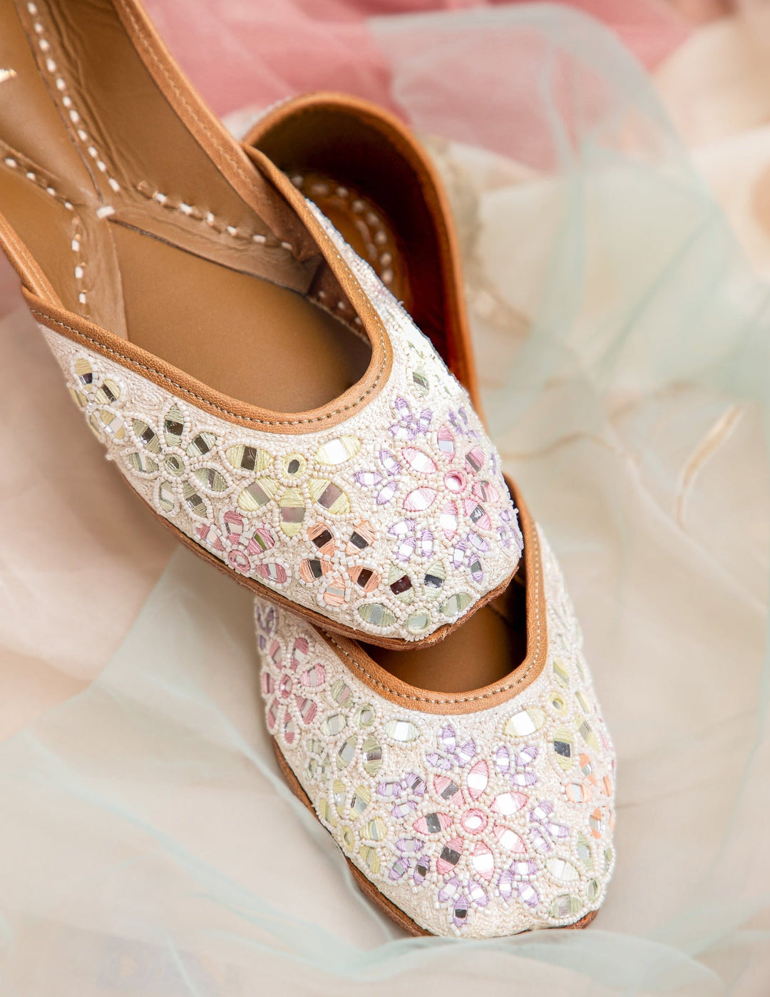 MIRA Juttis with Mirror work and Embroidery