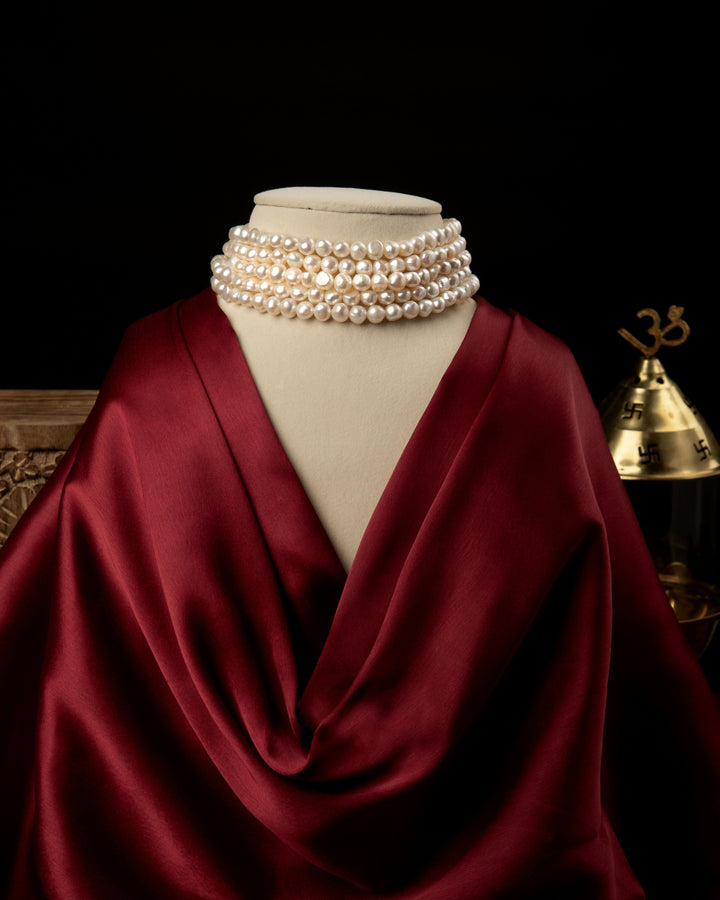 Shwet Tara-Pearl Choker | SHOBITAM