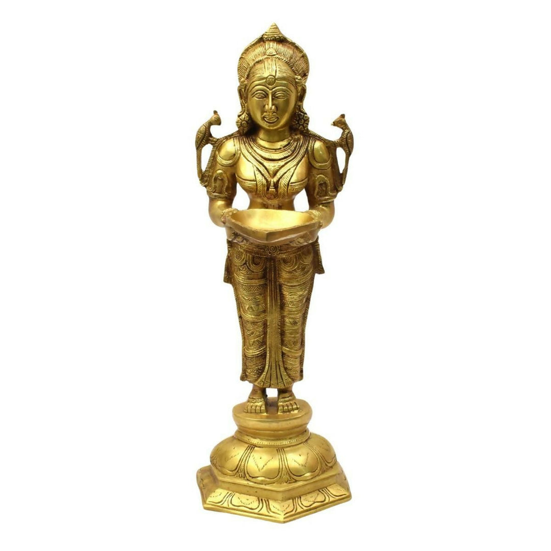 BRASS DEEPA LAKSHMI IDOL 20*7*7 | SHOBITAM