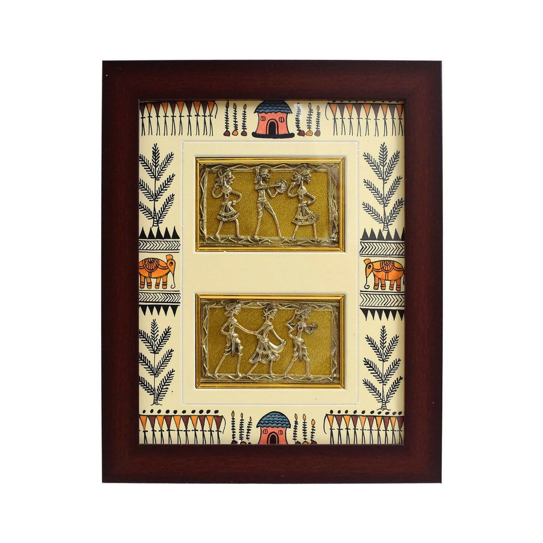 DHOKRA ART WALL HANGING FRAME 13*11*1 | SHOBITAM