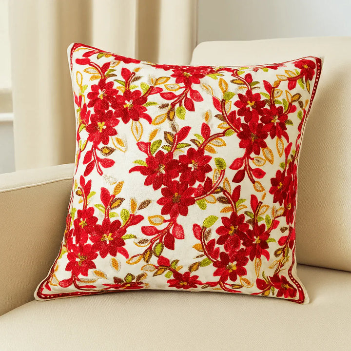 Nazara Embroidered Cushion Cover, 16" x 16", Pack of 1