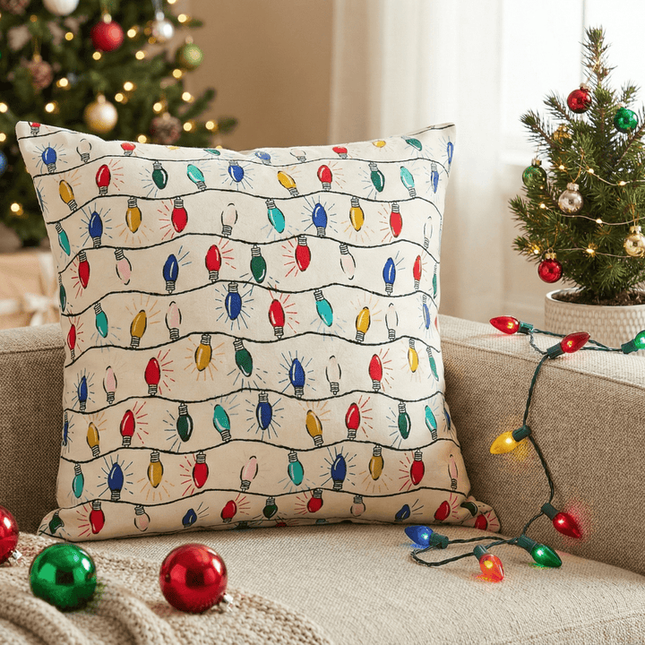 Eureka Christmas Print Cushion Cover | SHOBITAM