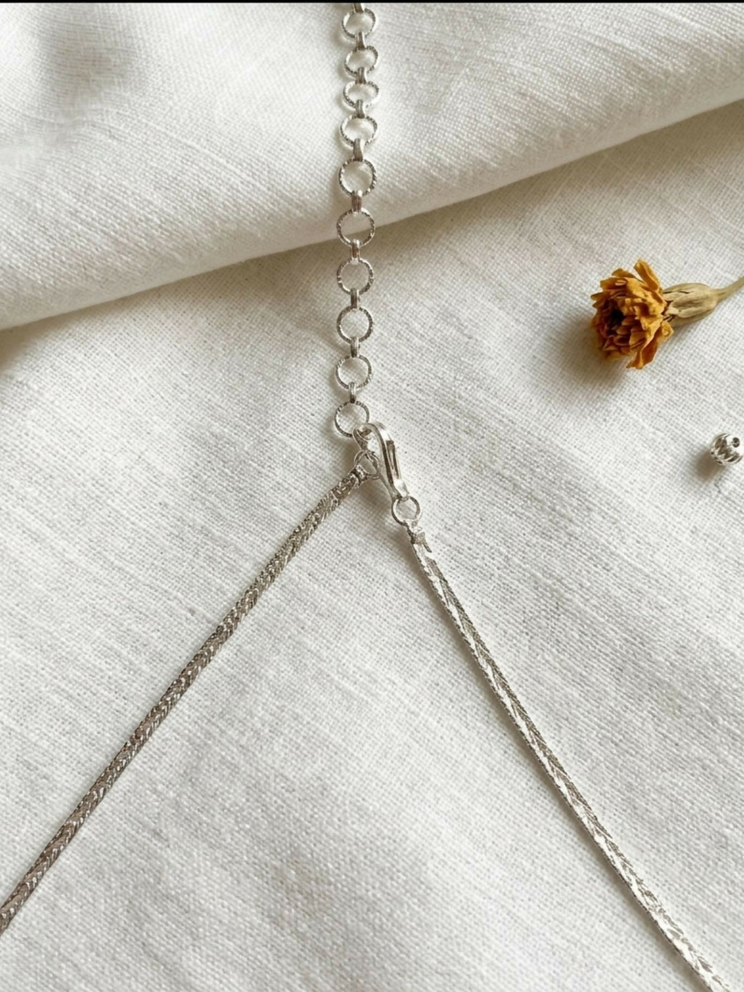 Classic Silver Plated American Diamond Necklace Set | SHOBITAM