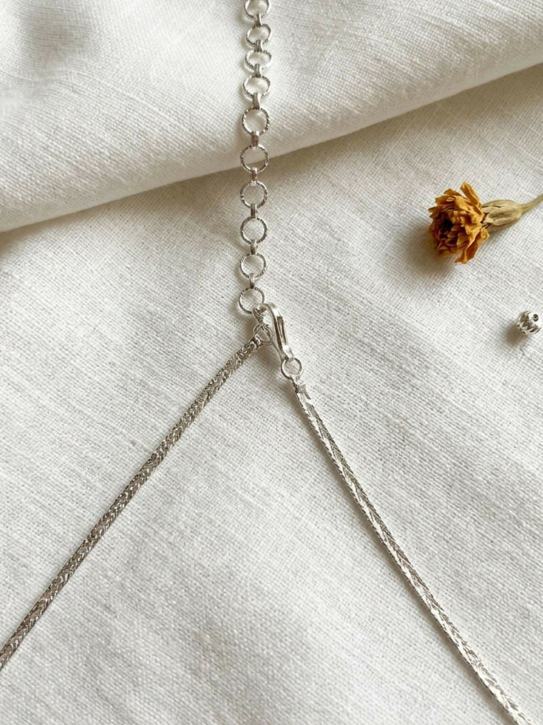 Contemporary Silver Plated American Diamond Necklace Set | shobitam