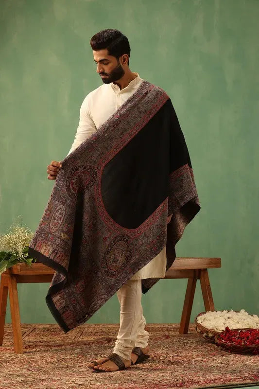 Tanish Cashmere Stole for Men | SHOBITAM