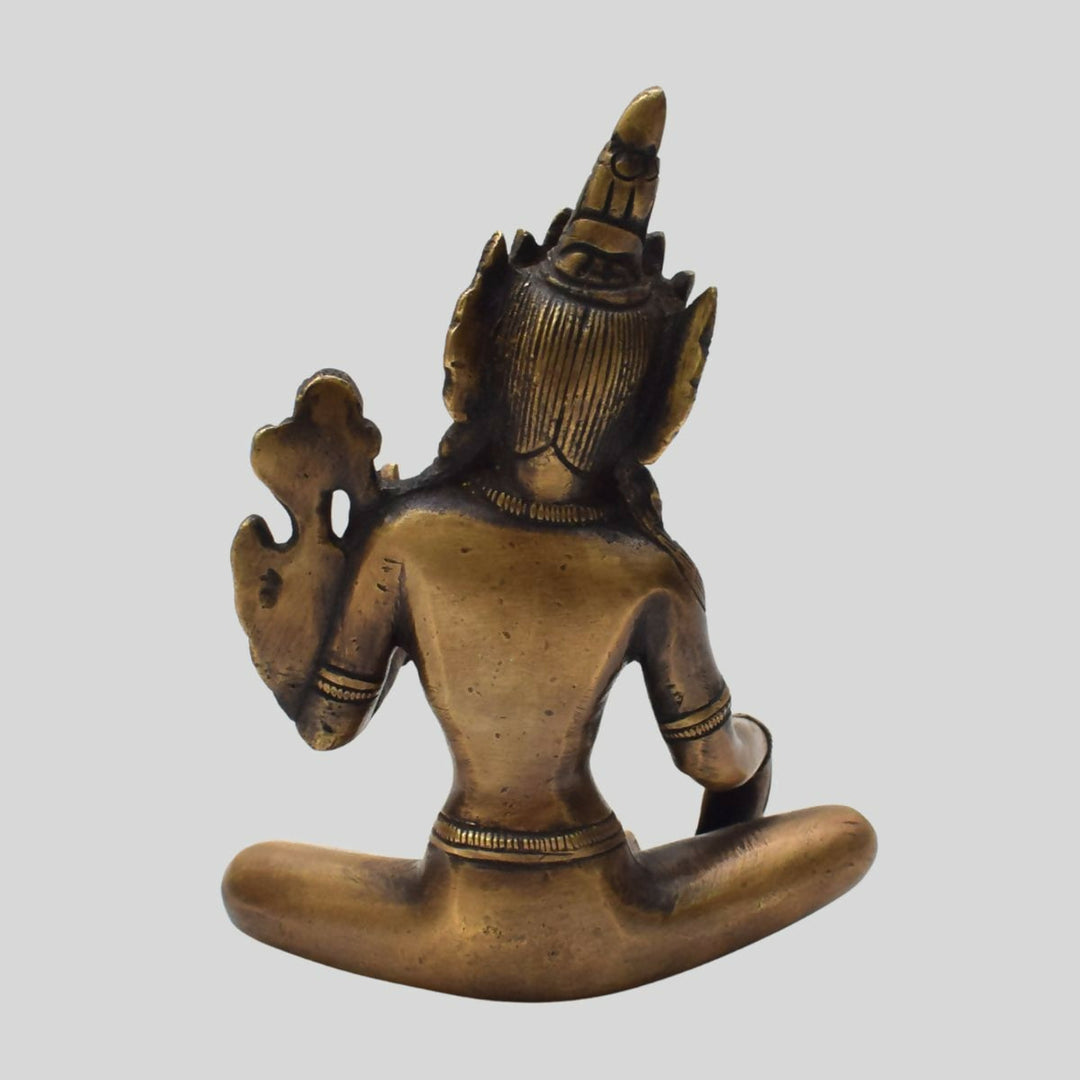 BRASS TARA DEVI IDOL WITH ANTIQUE FINISH 5.00*4.00*3.00 | SHOBITAM