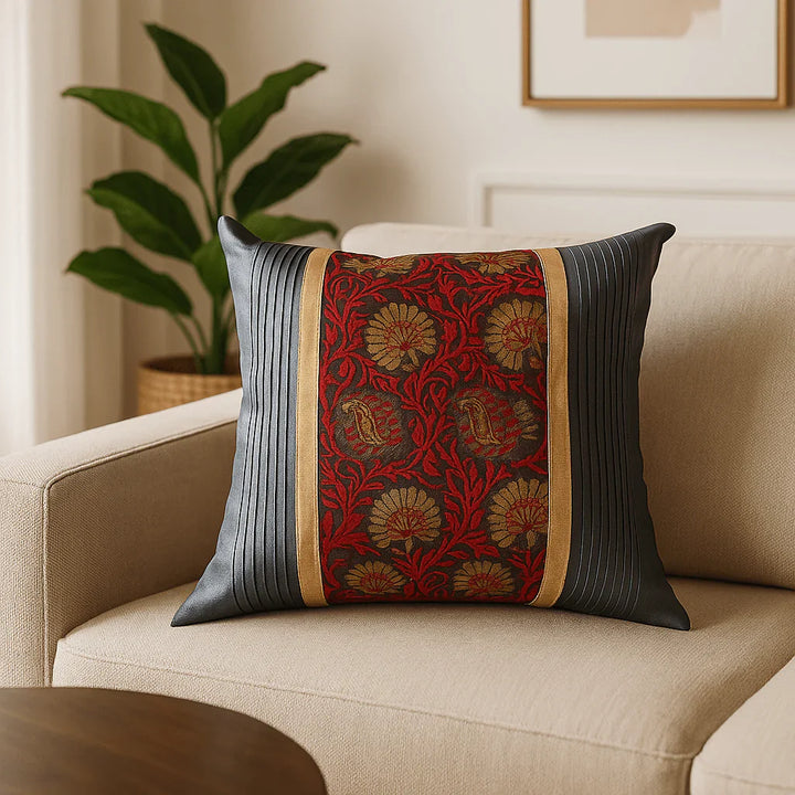 Onyx Black Cushion Cover, 16" x 16", Pack of 1