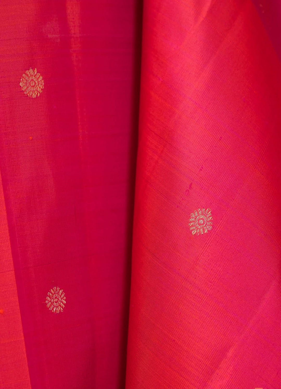 Orange with Pink Kanjivaram Handloom Saree Agnee | SILK MARK CERTIFIED | SHOBITAM
