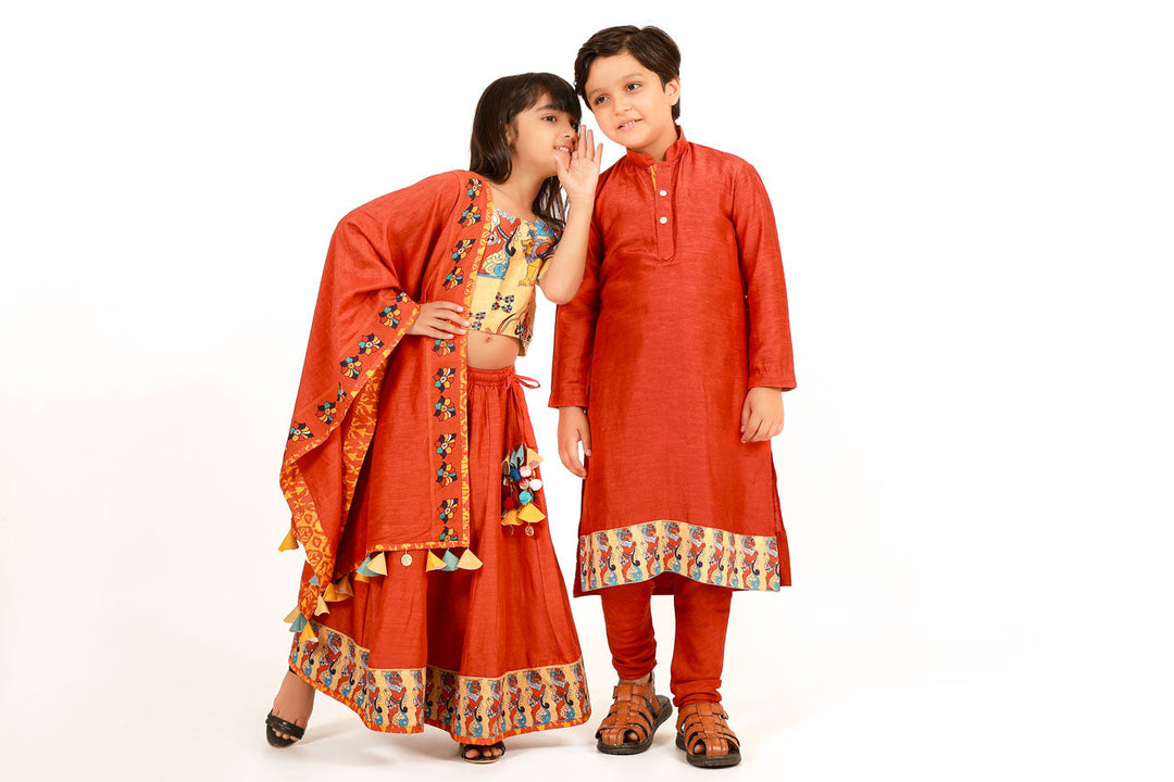 Orange Set of 2 (Boy) | SHOBITAM