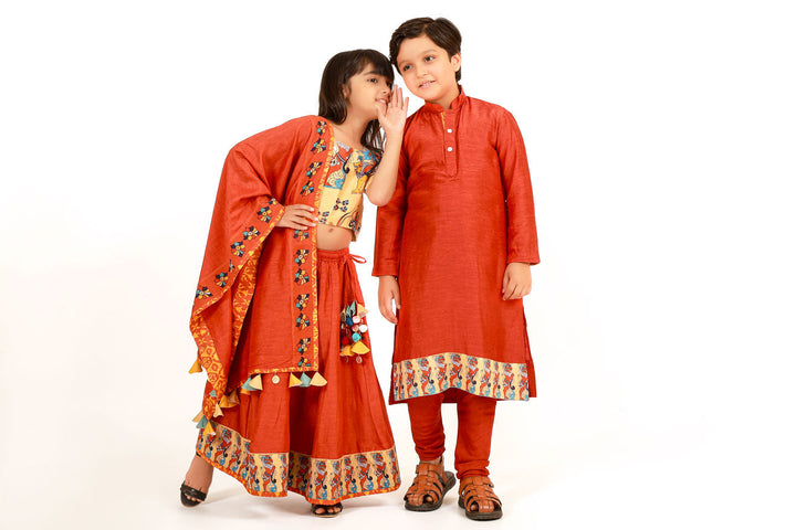 Orange Set of 2 (Boy) | SHOBITAM