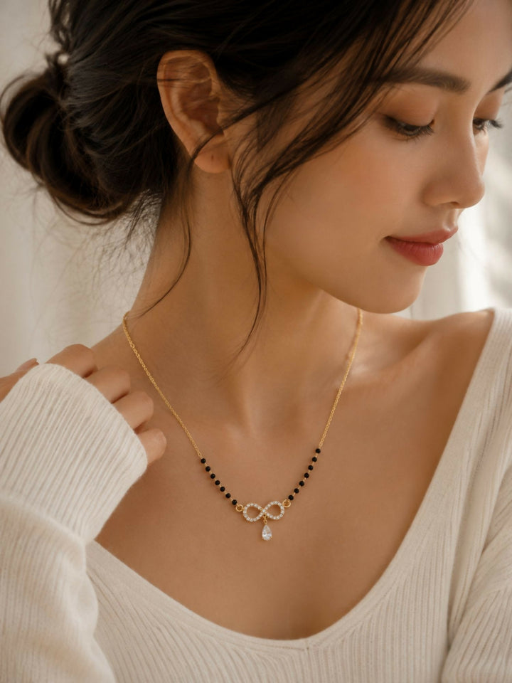 Alia Bhatt Wedding Inspired Infinity Mangalsutra | SHOBITAM