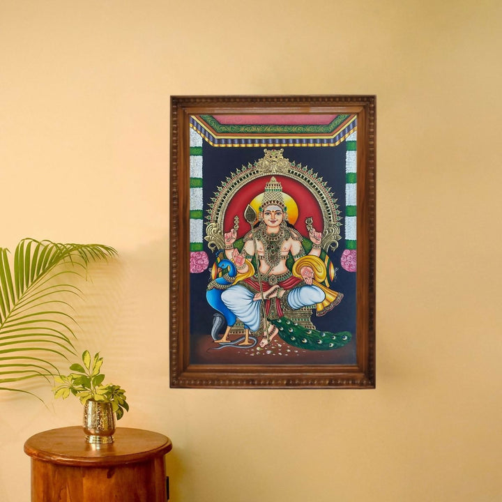 TANJORE PAINTING MURUGAN 36*24 | SHOBITAM