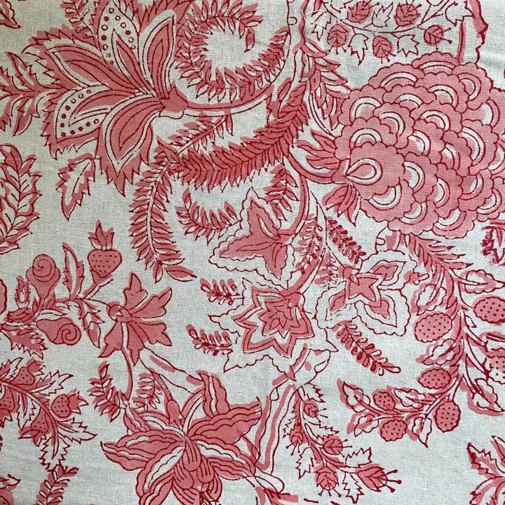 Pink Lily 6 Seater Dining Table Cover, 100% Cotton, 60" x 90"|SHOBITAM