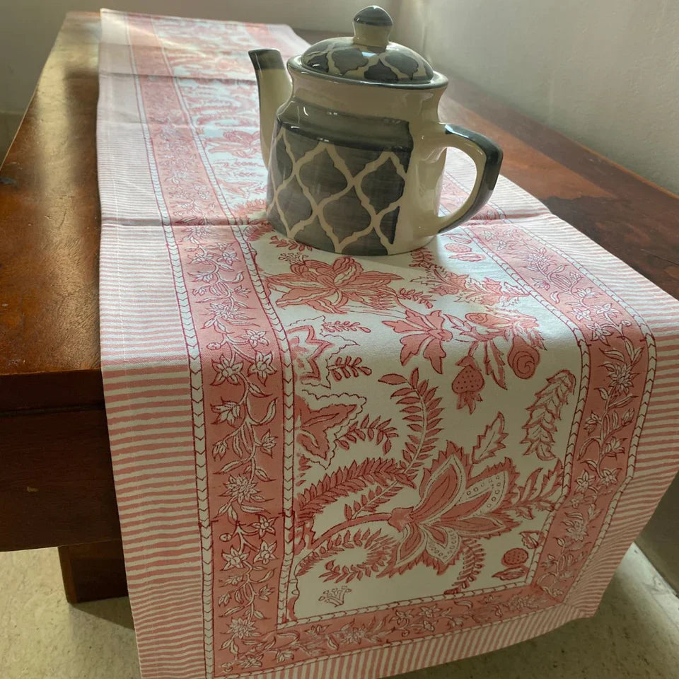 Kamala Table Runner, 100% cotton, 13" x 72"
