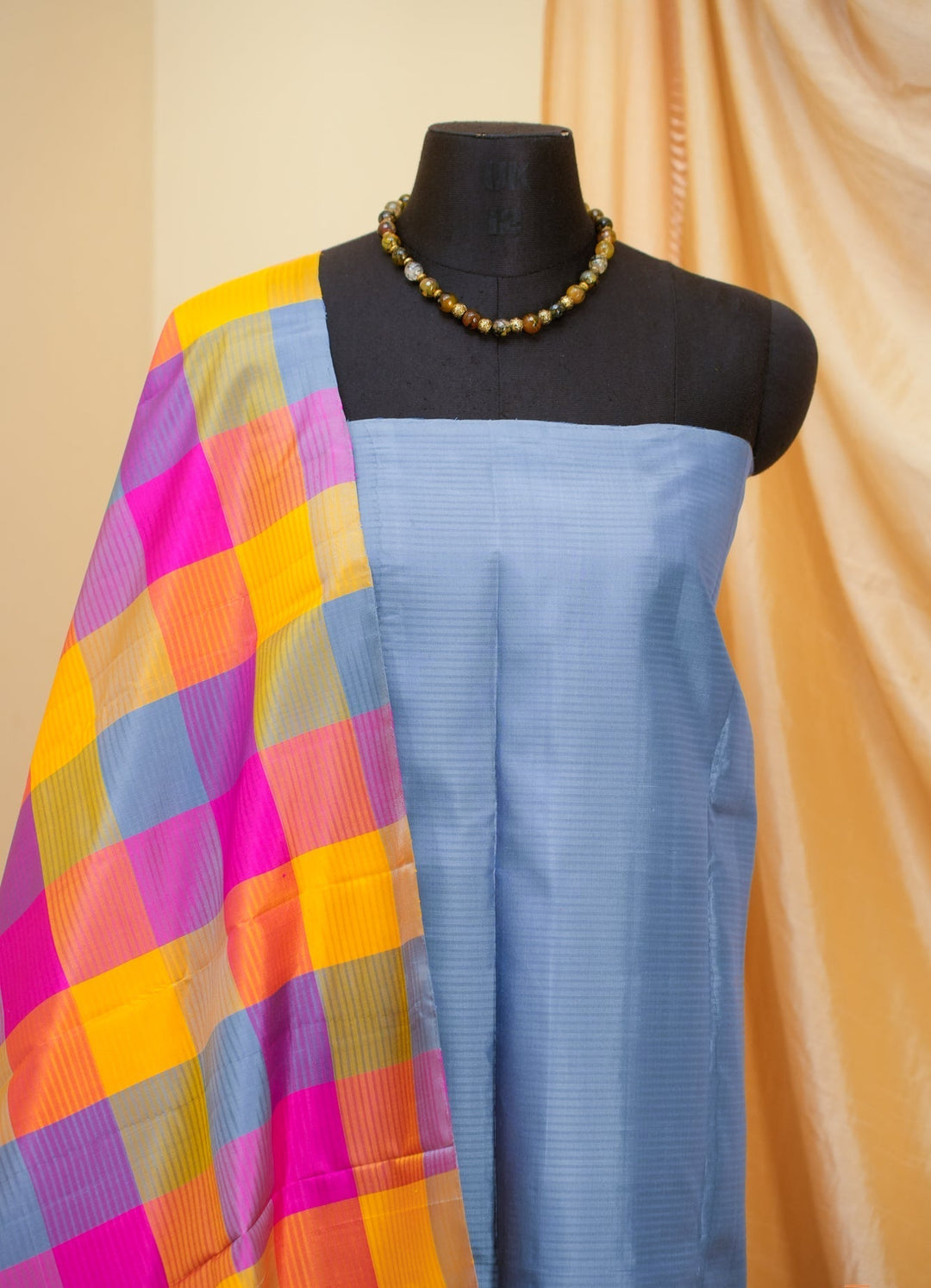 Palum Pazhamum Kanjivaram Thread work handloom saree Panjavarnam | SILK MARK CERTIFIED | SHOBITAM