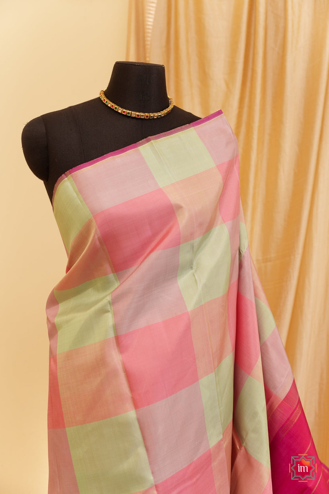 Pastel Kanjivaram Pure Zari handloom saree Rasika | SILK MARK CERTIFIED | SHOBITAM