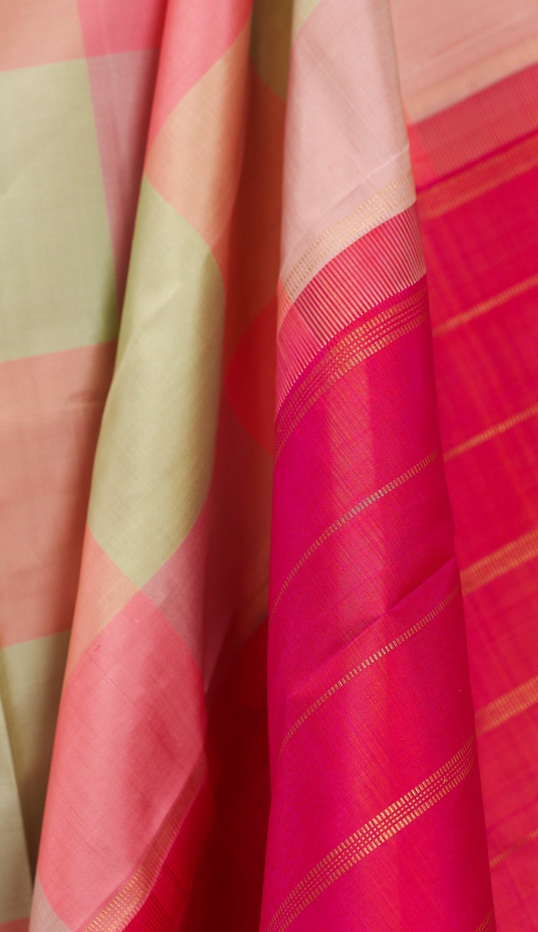 Pastel Kanjivaram Pure Zari handloom saree Rasika | SILK MARK CERTIFIED | SHOBITAM