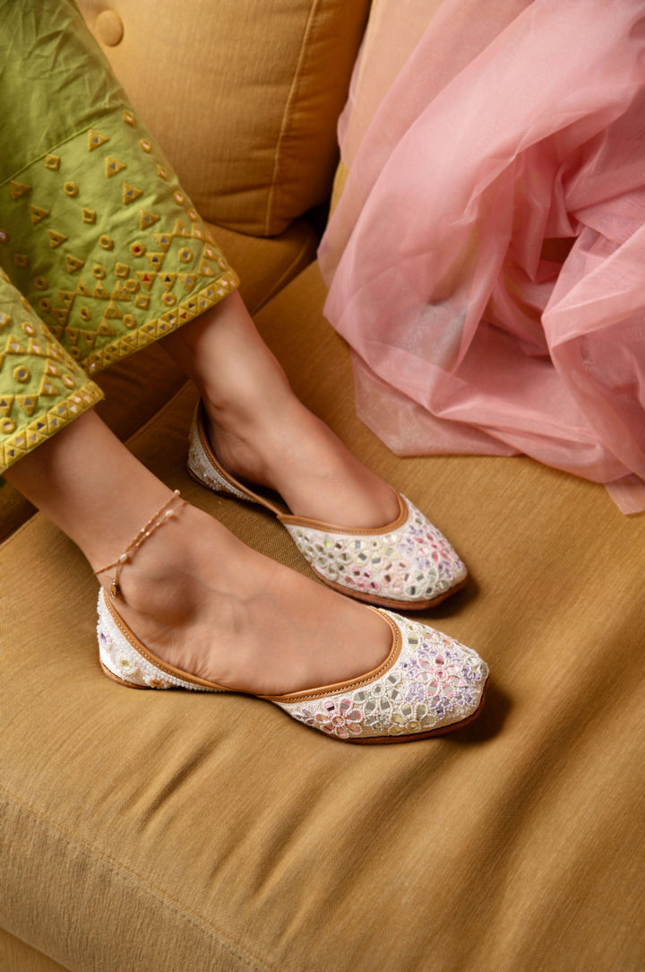 MIRA Juttis with Mirror work and Embroidery