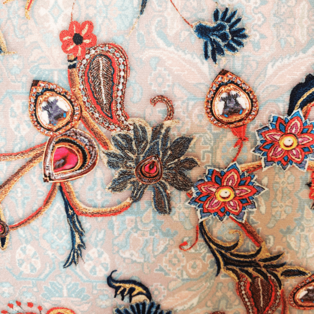 Rezaa Flower Cushion Cover | SHOBITAM