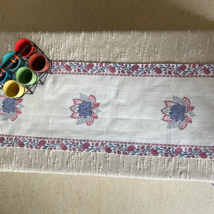 Petal Table Runner, 100% cotton, 13" x 72"