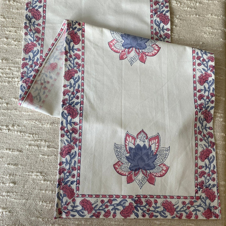 Petal Table Runner, 100% cotton, 13" x 72"