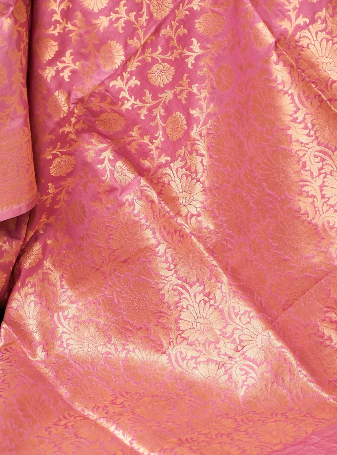 Pink Banaras Silk Saree Gulaab | SILK MARK CERTIFIED | SHOBITAM