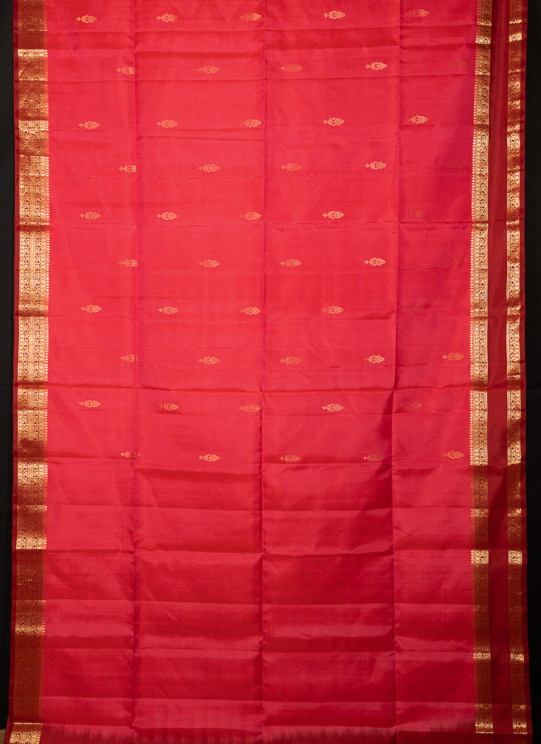 Pink Handloom Silk Saree PannirRoja | SILK MARK CERTIFIED | SHOBITAM