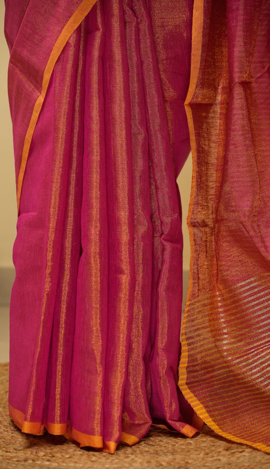 Pink Tissue By Cotton Saree Gulaabo | SHOBITAM