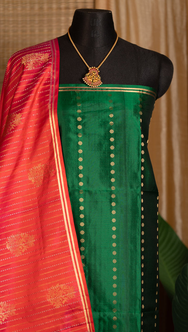 Pink With Green Molkalmuru Soft Silk Saree Sundari | SILK MARK CERTIFIED |SHOBITAM