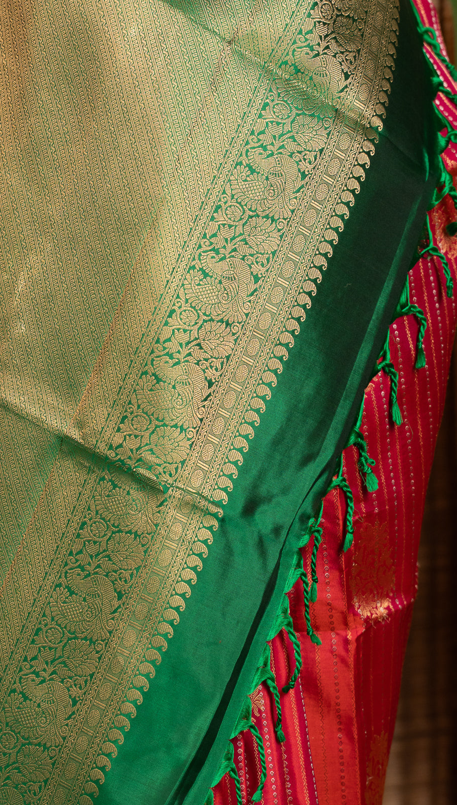 Pink With Green Molkalmuru Soft Silk Saree Sundari | SILK MARK CERTIFIED |SHOBITAM