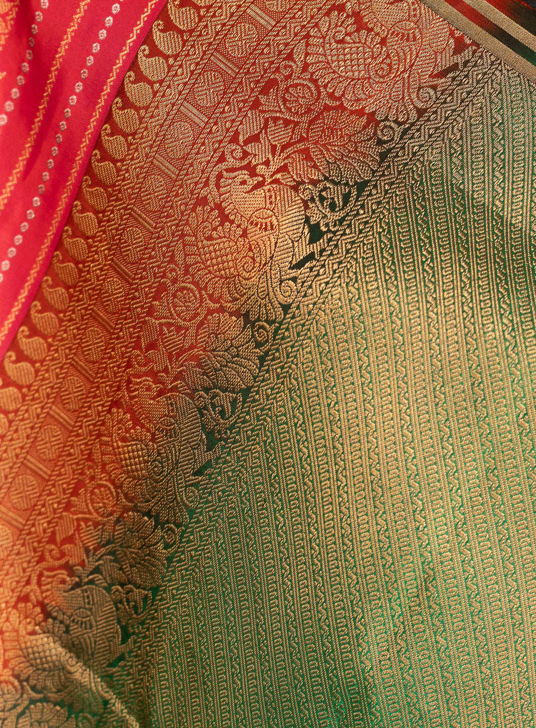 Pink With Green Molkalmuru Soft Silk Saree Sundari | SILK MARK CERTIFIED |SHOBITAM