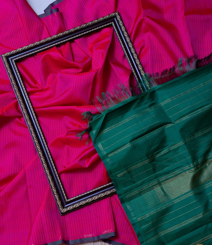 Pink Kanjivaram Saree Netravati | SILK MARK CERTIFIED | SHOBITAM