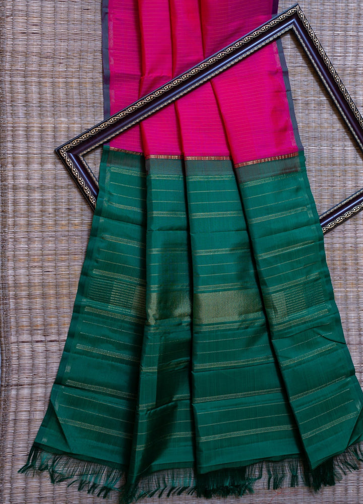 Pink Kanjivaram Saree Netravati | SILK MARK CERTIFIED | SHOBITAM