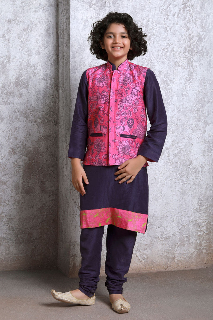 Bagh Pink jacket (boy) | SHOBITAM
