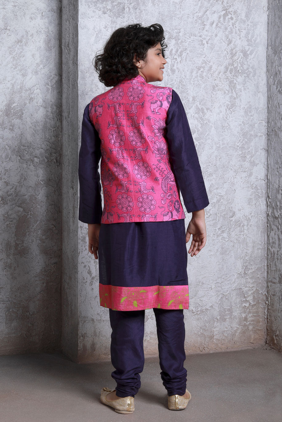 Bagh Pink jacket (boy) | SHOBITAM