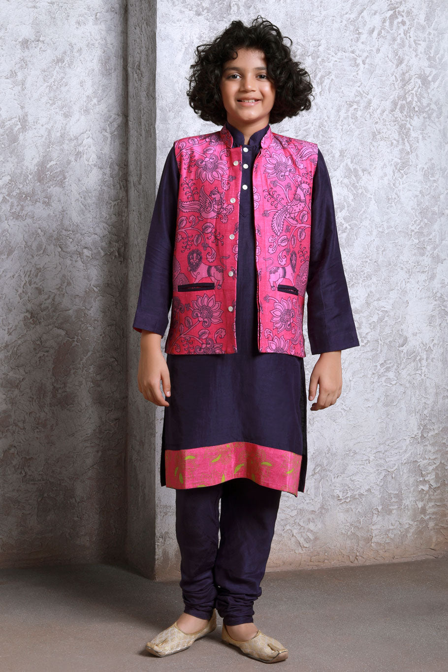 Bagh Pink jacket (boy) | SHOBITAM