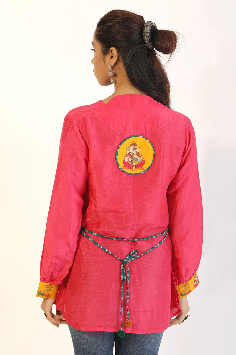 Pink Vakratunda Kurti | SHOBITAM