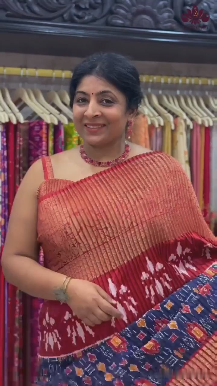Pure Banarasi Dupion Silk Saree in Irish Green with Antique Zari Butta and Border | SILK MARK CERTIFIED | SHOBITAM