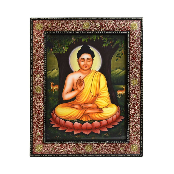 CANVAS PAINTING BUDDHA 31.00*25.00*1.00 | SHOBITAM