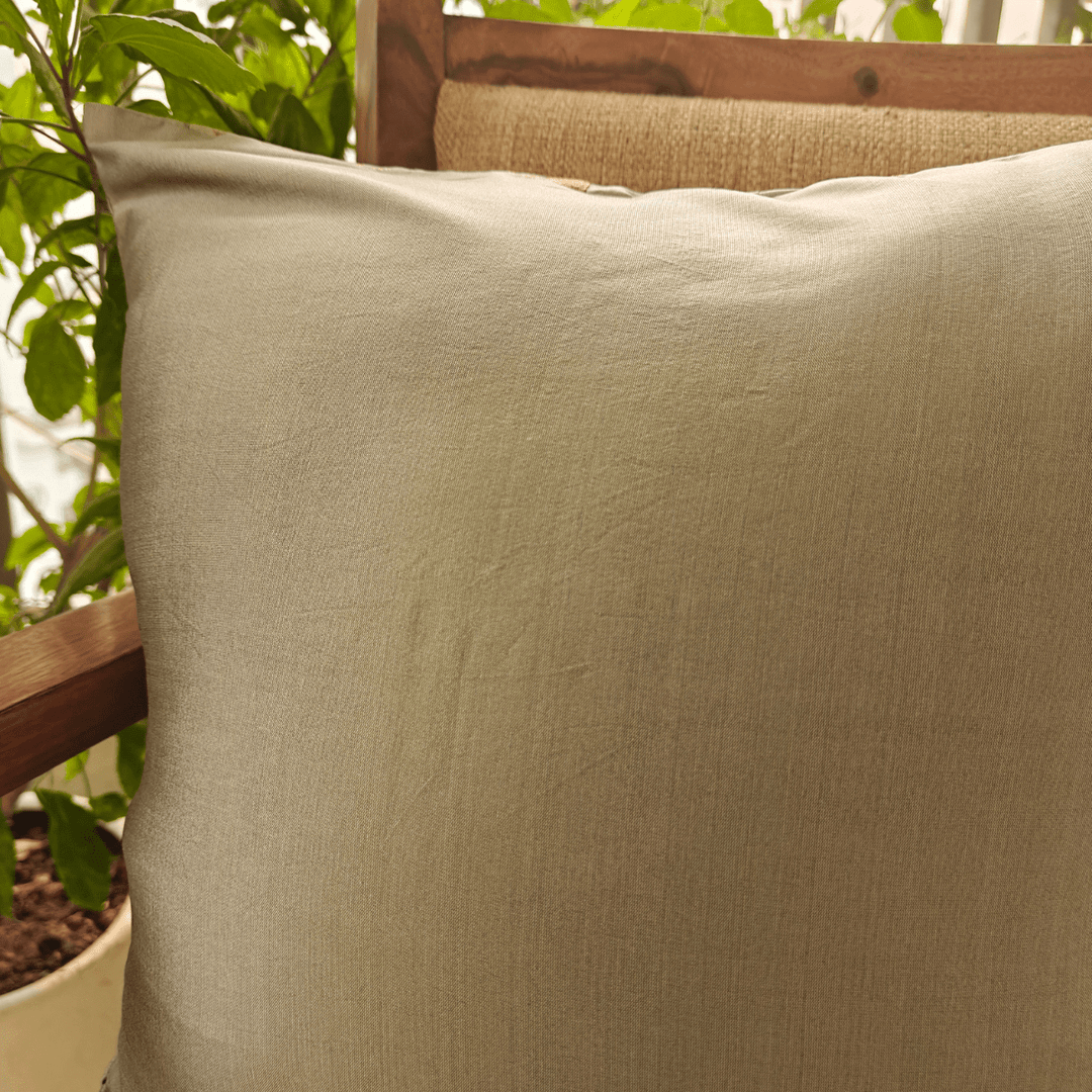 Sunehri Polysilk Cushion Cover | SHOBITAM