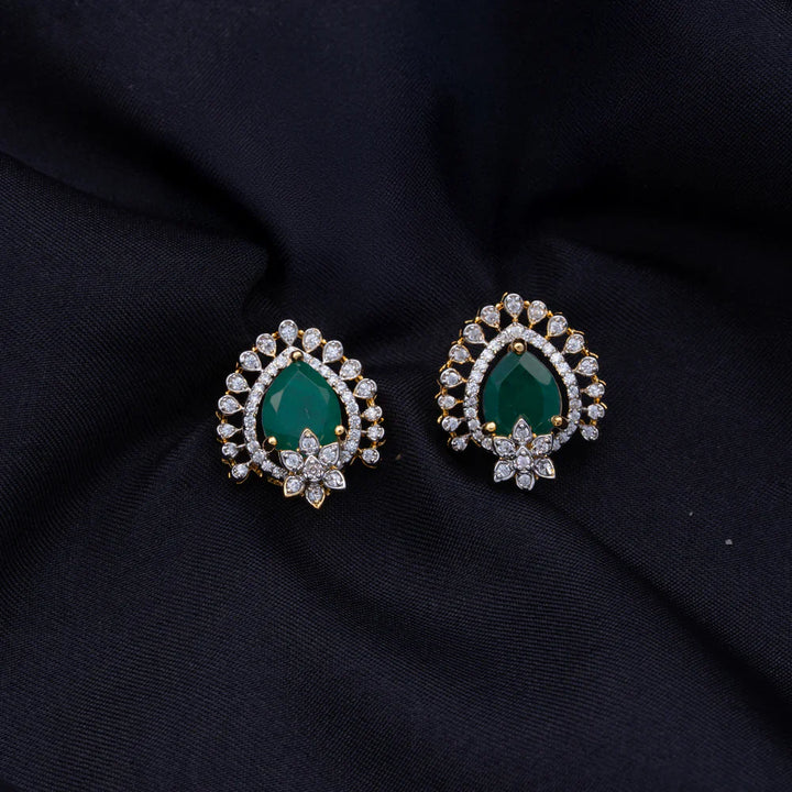 Pure 92.5 Silver, Rosette Panna Pendant Set