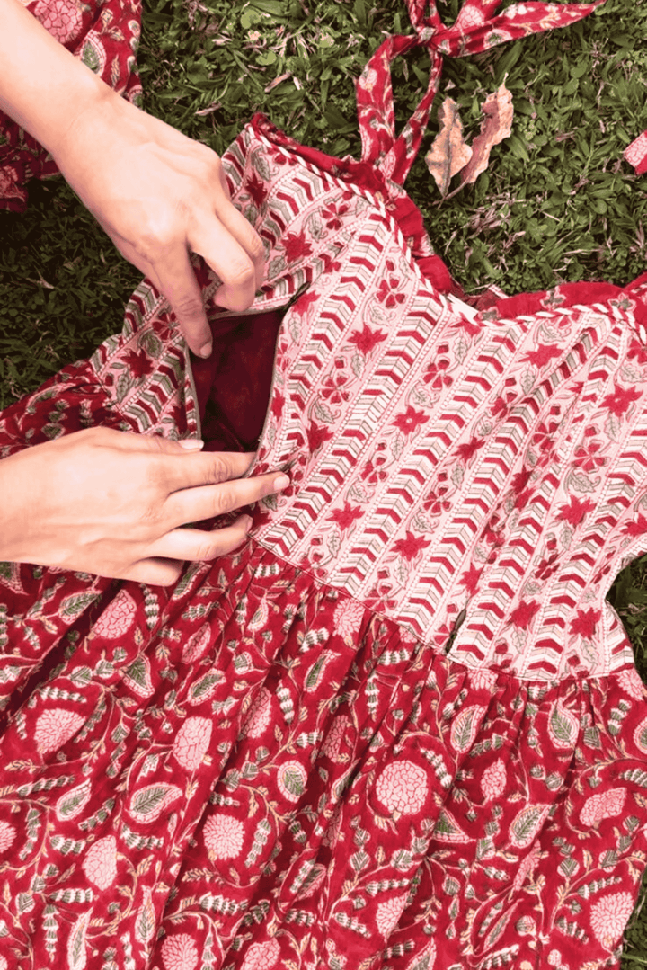 Scarlet Tie Up Dress | SHOBITAM