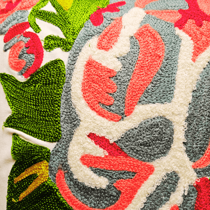 Avana Embroidered Cushion Cover  | SHOBITAM