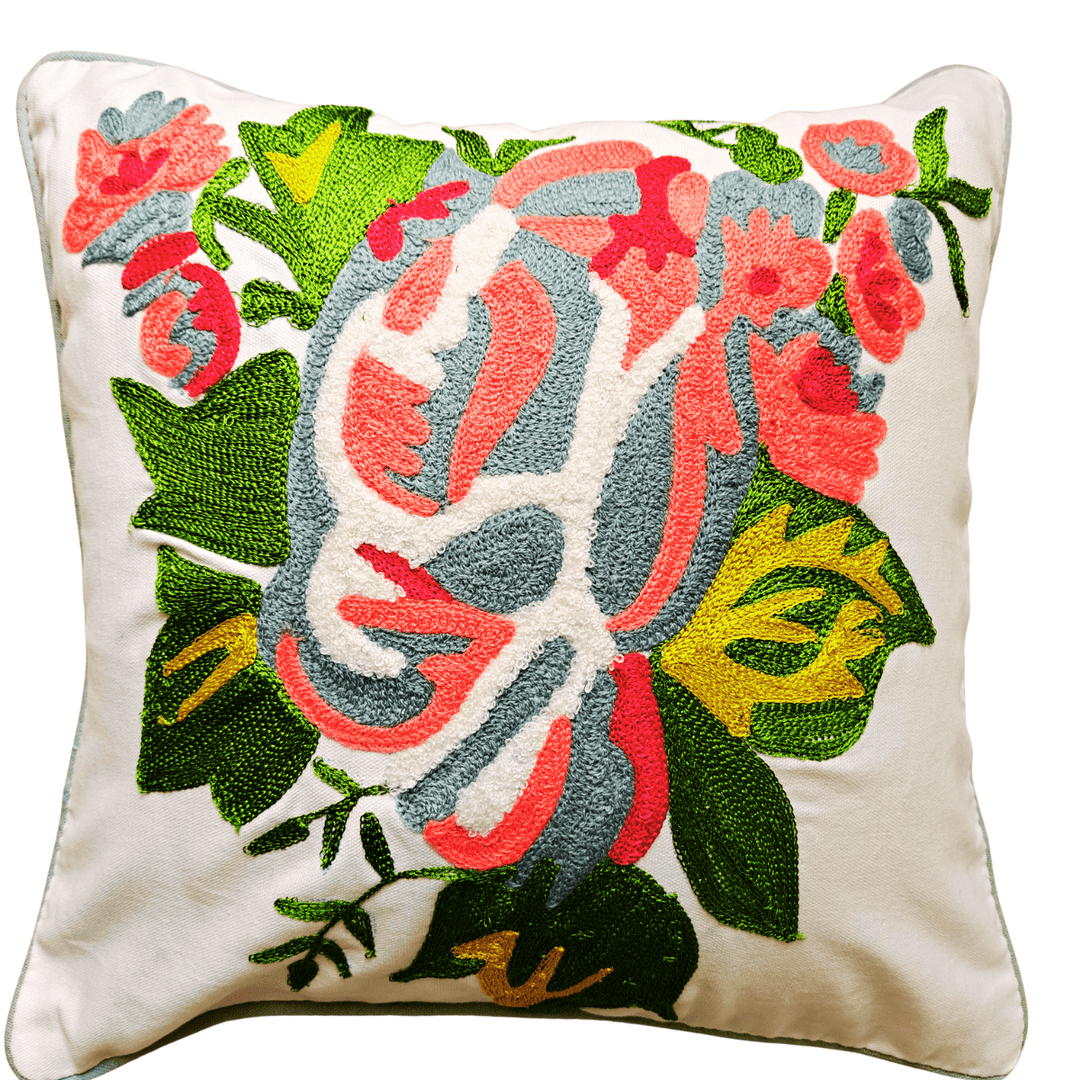 Avana Embroidered Cushion Cover  | SHOBITAM
