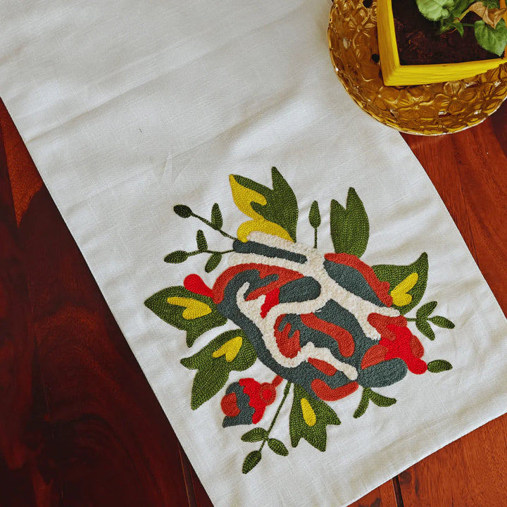 Revaa Embroidered Table Runner – 72" x 12"