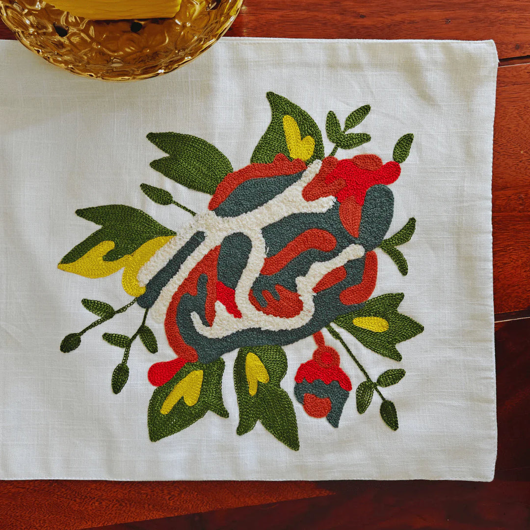 Revaa Embroidered Table Runner – 72" x 12"