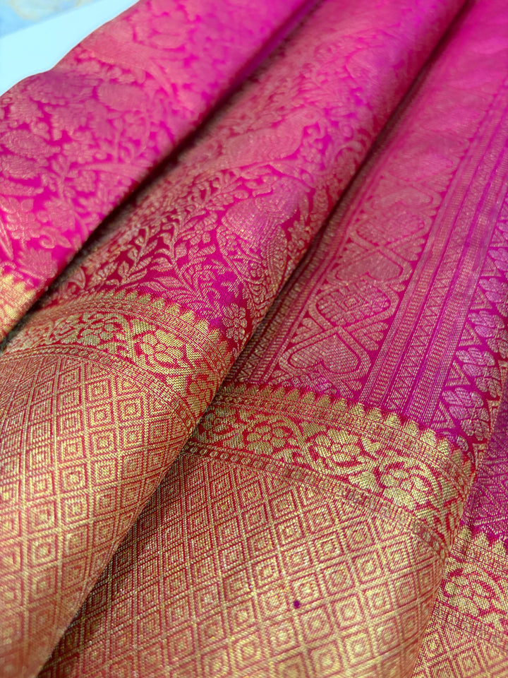Aarika - Dharmavaram Silk Saree | SILK MARK CERTIFIED | SHOBITAM