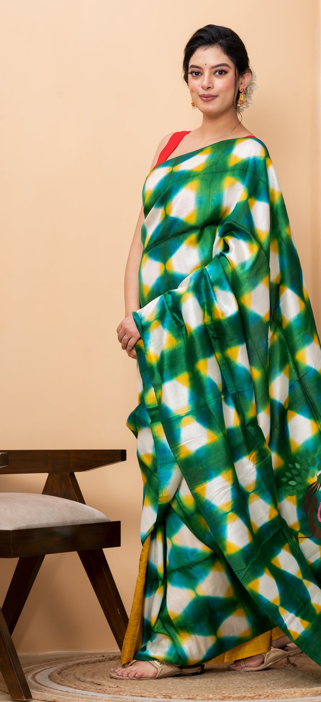 Half n half tien dye pure silk saree  | SILK MARK CERTIFIED | SHOBITAM