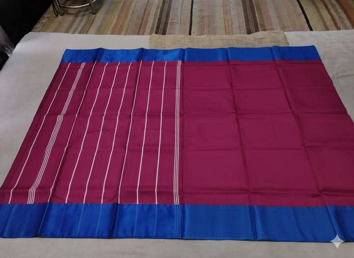 Pink and blue Garad silk saree | SHOBITAM