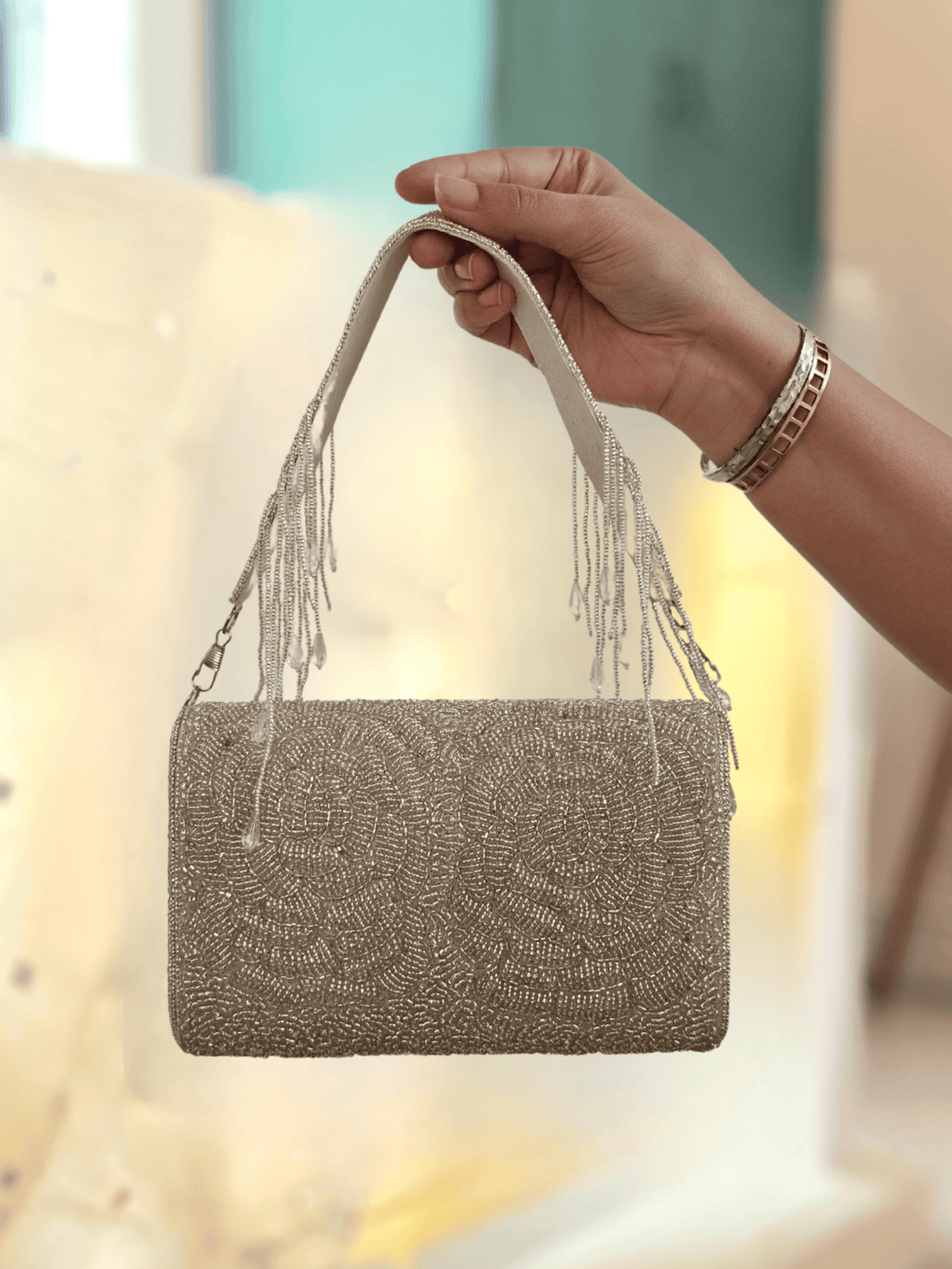Chandi Silver Beadwork bag